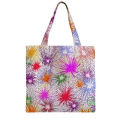 Star Dab Farbkleckse Leaf Flower Zipper Grocery Tote Bag