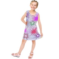 Star Dab Farbkleckse Leaf Flower Kids  Tunic Dress by Pakrebo