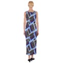 Abstract Pattern Seamless Artwork Fitted Maxi Dress View2
