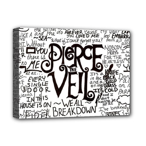 Pierce The Veil Music Band Group Fabric Art Cloth Poster Deluxe Canvas 16  X 12  (stretched)  by Sudhe