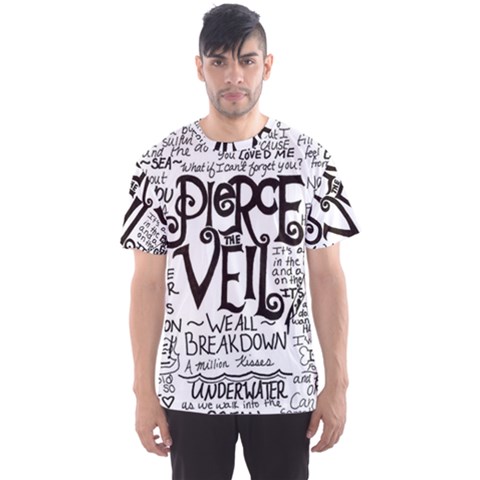 Pierce The Veil Music Band Group Fabric Art Cloth Poster Men s Sports Mesh Tee by Sudhe