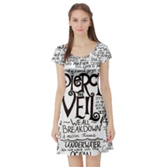 Pierce The Veil Music Band Group Fabric Art Cloth Poster Short Sleeve Skater Dress by Sudhe