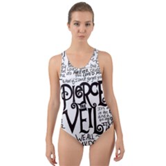 Pierce The Veil Music Band Group Fabric Art Cloth Poster Cut-out Back One Piece Swimsuit by Sudhe