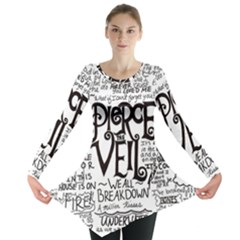 Pierce The Veil Music Band Group Fabric Art Cloth Poster Long Sleeve Tunic  by Sudhe