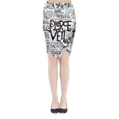 Pierce The Veil Music Band Group Fabric Art Cloth Poster Midi Wrap Pencil Skirt
