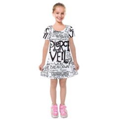 Pierce The Veil Music Band Group Fabric Art Cloth Poster Kids  Short Sleeve Velvet Dress by Sudhe