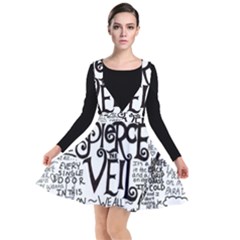 Pierce The Veil Music Band Group Fabric Art Cloth Poster Plunge Pinafore Dress by Sudhe