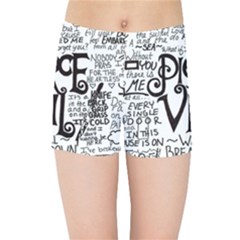 Pierce The Veil Music Band Group Fabric Art Cloth Poster Kids  Sports Shorts by Sudhe