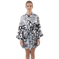 Pierce The Veil Music Band Group Fabric Art Cloth Poster Long Sleeve Kimono Robe by Sudhe