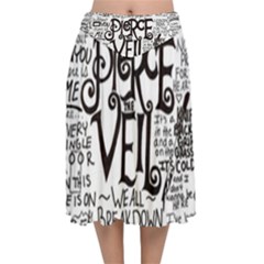 Pierce The Veil Music Band Group Fabric Art Cloth Poster Velvet Flared Midi Skirt by Sudhe