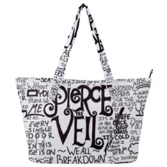 Pierce The Veil Music Band Group Fabric Art Cloth Poster Full Print Shoulder Bag by Sudhe