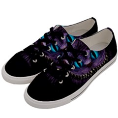 Cheshire Cat Animation Men s Low Top Canvas Sneakers by Sudhe