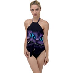 Cheshire Cat Animation Go With The Flow One Piece Swimsuit by Sudhe
