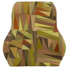 Earth Tones Geometric Shapes Unique Car Seat Back Cushion 