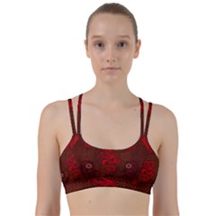 Awesome Chinese Dragon, Red Colors Line Them Up Sports Bra by FantasyWorld7