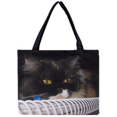 Cat Wanna Study Mini Tote Bag by LoolyElzayat