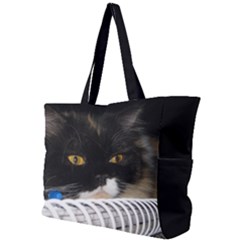 Cat Wanna Study Simple Shoulder Bag by LoolyElzayat