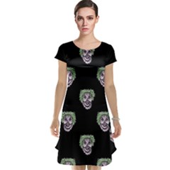 Creepy Zombies Motif Pattern Illustration Cap Sleeve Nightdress by dflcprintsclothing