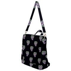 Creepy Zombies Motif Pattern Illustration Crossbody Backpack by dflcprintsclothing