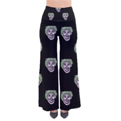 Creepy Zombies Motif Pattern Illustration So Vintage Palazzo Pants by dflcprintsclothing