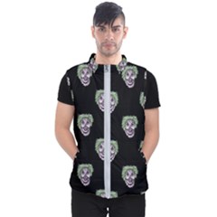 Creepy Zombies Motif Pattern Illustration Men s Puffer Vest by dflcprintsclothing