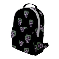 Creepy Zombies Motif Pattern Illustration Flap Pocket Backpack (large) by dflcprintsclothing