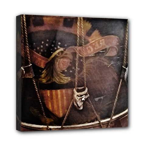 Grand Army Of The Republic Drum Mini Canvas 8  X 8  (stretched) by Riverwoman