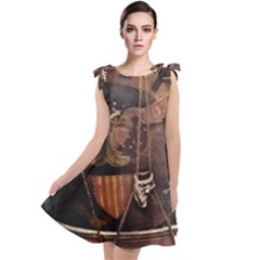 Grand Army Of The Republic Drum Tie Up Tunic Dress by Riverwoman