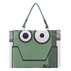 Cartoon Cute Frankenstein Halloween Medium Tote Bag by Sudhe