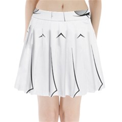 Eyes Manga Anime Female Cartoon Pleated Mini Skirt by Sudhe