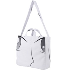 Eyes Manga Anime Female Cartoon Square Shoulder Tote Bag by Sudhe
