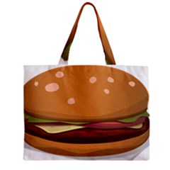 Hamburger Cheeseburger Burger Lunch Zipper Mini Tote Bag by Sudhe