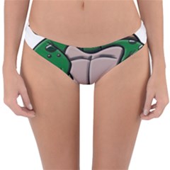 Amphibian Animal Cartoon Reptile Reversible Hipster Bikini Bottoms by Sudhe