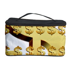 Dollar Money Gold Finance Sign Cosmetic Storage by Mariart