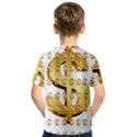 Dollar Money Gold Finance Sign Kids  Sport Mesh Tee View2