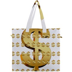 Dollar Money Gold Finance Sign Canvas Travel Bag by Mariart