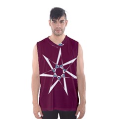 Star Sky Design Decor Red Men s Basketball Tank Top by Alisyart