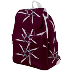 Star Sky Design Decor Red Top Flap Backpack
