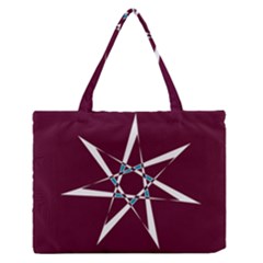 Star Sky Design Decor Red Zipper Medium Tote Bag by Alisyart
