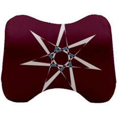 Star Sky Design Decor Red Head Support Cushion by Alisyart