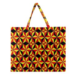 Geo Pattern 1 Zipper Large Tote Bag by ArtworkByPatrick