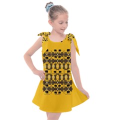 Jungle Elephants Kids  Tie Up Tunic Dress by pepitasart