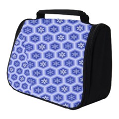 Hexagonal Pattern Unidirectional Blue Full Print Travel Pouch (small) by Mariart