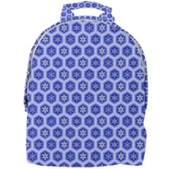 Hexagonal Pattern Unidirectional Blue Mini Full Print Backpack by Mariart