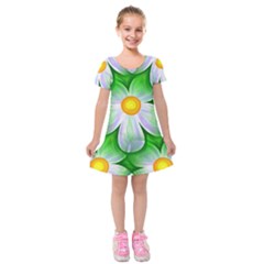 Seamless Repeating Tiling Tileable Kids  Short Sleeve Velvet Dress by Alisyart