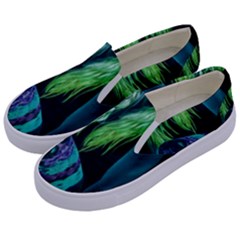 Digital Art Woman Body Part Photo Kids  Canvas Slip Ons by dflcprintsclothing