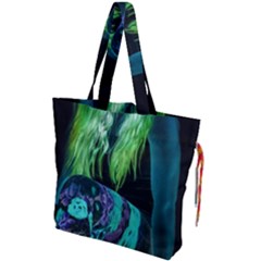 Digital Art Woman Body Part Photo Drawstring Tote Bag by dflcprintsclothing