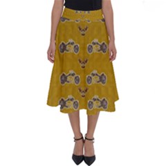 Motorcycles And Ornate Mouses Perfect Length Midi Skirt by pepitasart