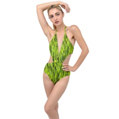 Agricultural Field   Plunging Cut Out Swimsuit by rsooll