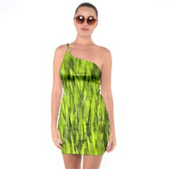 Agricultural Field   One Soulder Bodycon Dress by rsooll
